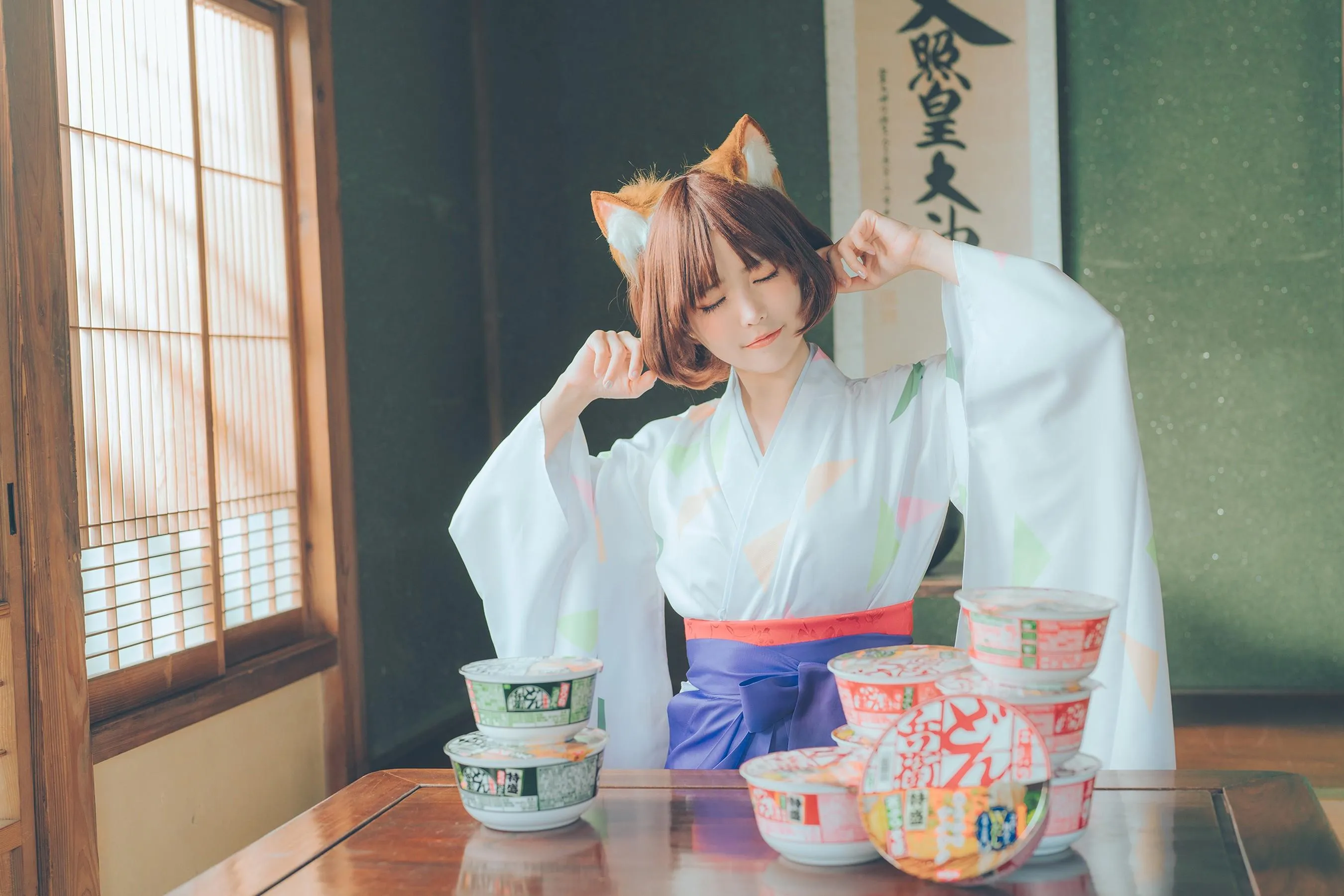 ElyEE子 – NO.113 2023.July A-Dongitsune ~Taisho-era 大正小狐狸 [46P]插图4